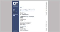 Desktop Screenshot of cit-psychotherapie.de