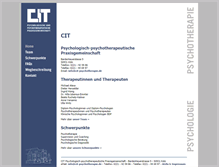 Tablet Screenshot of cit-psychotherapie.de